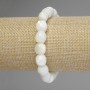 Bracelet with Mother-of-P pearl Barilo, diameter 10x9, 5mm±, length 18 cm stretch