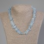 Aquamarine Beads, chip, diameter 10-18×2-4mm, length 50cm, with clasp