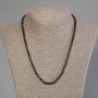 Garnet Necklace Faceted Cube Beads, 4×4 mm, 50 cm length ± with clasp