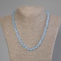Aquamarine Beads Faceted Cube, 7x7mm Diameter, 50cm Length +/- with Clasp