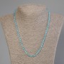 Faceted Topaz Beads Cube, diameter 4x4mm, length 50cm ± with clasp