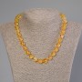 Citrine Beads Smooth Ball 10mm Diameter, 50cm Length with Clasp
