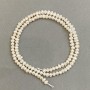 Freshwater Pearls Beads 3x4 mm on a Thread, 35 cm long ±
