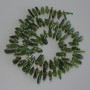 Diopside Chip Beads, 11-15×1-2, 5mm+/- beads 3mm+-, length 39m+/- on thread