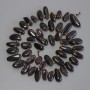 Garnet Beads Chip Butterfly, diameter 12-16x6-8mm±, 3mm+ Seed Beads, length 39cm± on thread