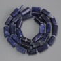 Sodalite Beads, Tumbled, 11-13×6-7 mm, ± 3 mm seed beads, 40 cm length on thread
