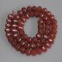 Faceted Sardonyx Beads Rondelle, 8x6 mm, 5mm+-, 37cm+- on Thread