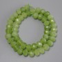 Chrysoprase Olivine Faceted Rondelle Beads, 10x7 mm, approx. 5 mm, 37 cm on string