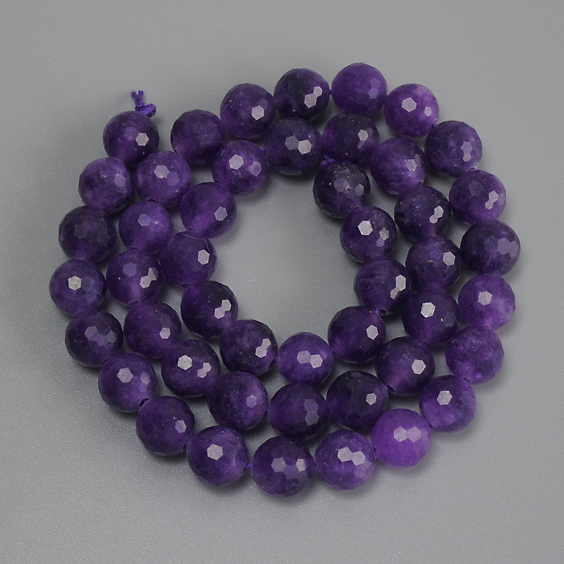 Sugilite Beads Graduated Round Bead 8mm ±, 37cm ± on Thread