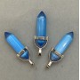 Cat's Eye Hexagonal Crystal Pendant Bead 8x31x41 mm