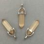 Pendant Cat's Eye Hexagon Crystal Bead 8x31x41mm+