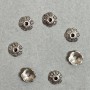 Hat finial findings metal color silver, diameter 8.5×1 mm ± hole, diameter 2.0 mm ± packaged 20 g (~69 pcs)