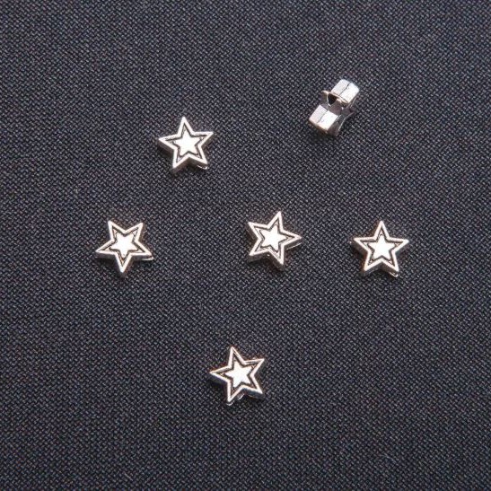 Fittings insert Star large, diameter 7mm pack 20g +/- 52 pcs