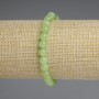 Chrysoprase Olivine Bead Bracelet 6mm smooth sphere, 18cm length, stretchy