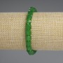 Chrysoprase Beaded Cube Bracelet, 6.5x6.5mm, 6.5mm+-, 18cm+- stretch