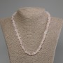 Necklace of Pink Quartz Chips, diameter 8-10×3-6mm +-, length 50cm +- with clasp