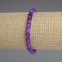 Sugilite Beaded Cube Bracelet, 5×5 mm per cube, stretchy 18 cm length