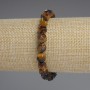 Tiger's Eye Bead Bracelet 8x7mm Multisided, 18 cm length, stretch