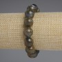 Bracelet Labradorite Smooth Bead, 12mm diameter ±, 18cm length stretch