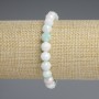 Bracelet Czech crystal multicolor faceted bead 8mm+-, length 18mm+- stretch