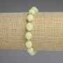 Chrysoprase Olivine Bead Bracelet 10x8mm faceted beads + 3mm spacers, stretch length 18cm