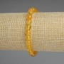 Citrine Bead Bracelet, smooth round beads, 7mm diameter ±, length 18cm ±, stretch
