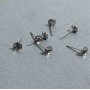 Earring Findings, 15x5mm ± packaged 30 pcs