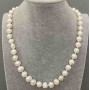 Necklace of Natural Freshwater Pearls 8, 5-10, 5×8-9mm±, length 47cm± with clasp