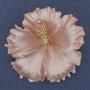 Brooch Pendant Petunia Flower Pink Matte Enamel with Pink Crystals Gold-tone Metal 51x51mm+