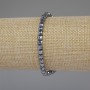 Bracelet Terahertz Faceted Cube, 4×4 mm diameter, 18 cm length stretch