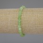 Chrysoprase Olivine Bead Cut Cube Bracelet, 5×5 mm dia., 18 cm length stretch