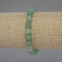 Bracelet Jadeite Faceted Beads, 8mm diameter, 18cm length stretch