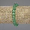 Nephrite Bracelet Smooth Bead, 8mm diameter ±, 18cm length Stretch