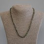 Jadeite Beads Faceted Cube, 4x4 mm, chain length 50 cm ± with clasp