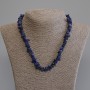 Lapis Lazuli Bead Necklace, chip form, diameter 6-13×2-7mm, length 50cm ± with clasp