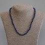 Lapis Lazuli Bead Necklace, Faceted Round 6mm, 50cm length with clasp