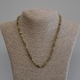 Grossular Garnet Necklace (Green Garnet) Faceted Cube 4x4mm, ~50 cm with clasp