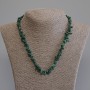 Malachite Chip Necklace, 4.5-11×2.5 mm Chips, 50 cm length