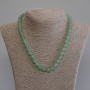 Necklace of Natural Jade Barley Shaped Beads, 8x8 mm, length 50 cm