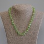 Chrysoprase Olivine Bead Necklace, smooth round beads diameter 8mm±, length 50mm± with clasp