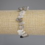 Rutilated Quartz Bracelet Hairy Quartz Tumbled Butterfly, diameter 11-14×6-7mm±, seed beads 3mm±, length 18cm
