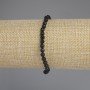 Shungite Bracelet Faceted Beads, 4 mm diameter, length 18 cm