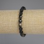Bracelet of Natural Stone Sunstone Obsidian Multistrand 8×7mm Beads, 18cm Length