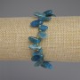 Apatite Heart-Butterfly Bracelet, 11-16×6-8 mm+- faceted beads 3 mm+-, length 18 cm+- stretch