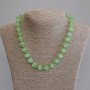 Cat's Eye Bead Necklace, Smooth Round Bead 12mm Diameter, 50cm Length, with Clasp