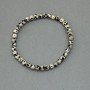 Dalmatian Jasper Bead Bracelet, 5mm± beads, length 18cm±, stretch