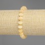 Faceted Citrine Bracelet, Rondelle 8x5 mm, 5 mm+- beads 3 mm+-, length 18 cm +- stretch