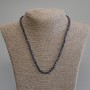 Sapphire Beads Faceted Cube, 4x4mm, diameter 4x4mm +-, length 50cm +- with clasp