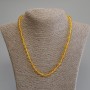 Citrine Necklace, smooth round beads, diameter 7 mm ±, length 50 cm ±