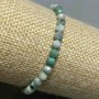 Emerald Bracelet, faceted ball, 5mm diameter ±, 18cm length ± stretch